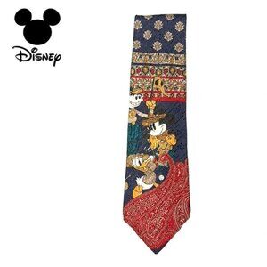 79. Vintage Disney Mickey & Co. Necktie 100% Silk